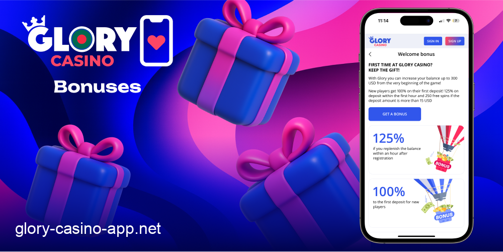 Glory Casino mobile bonuses Bangladesh