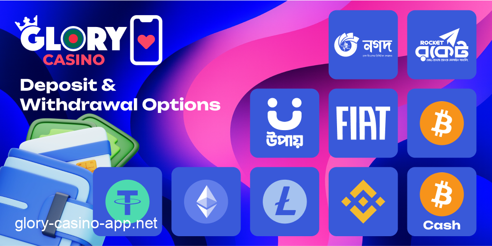 Glory Casino deposits withdrawals Bangladesh